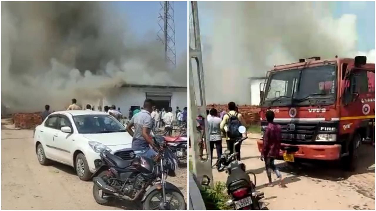 Faraskhana godown near Bhayli village gutted in fire