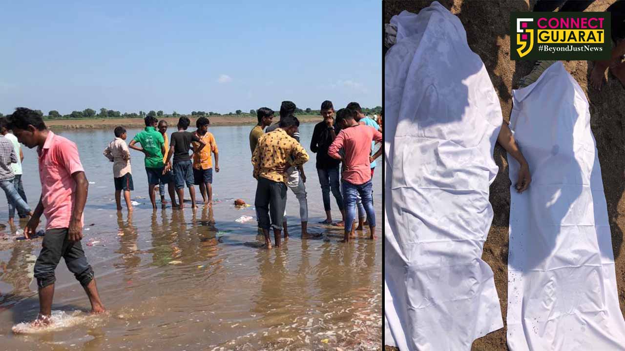 Two youths drowned and three saved at Nareshwar near Karjan