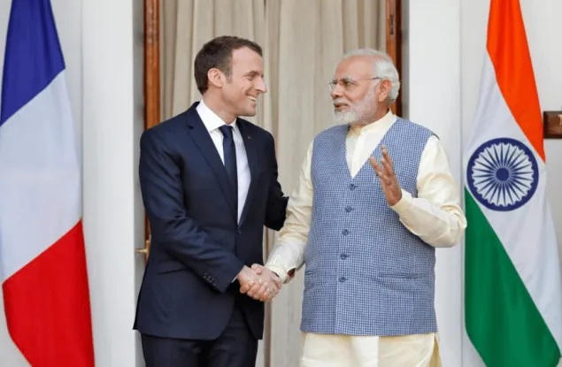 French President announces 3-pronged security partnership with India for Southern Indian Ocean