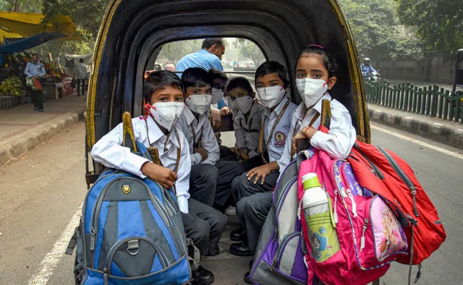 Delhi schools to be shut till Tuesday due to pollution