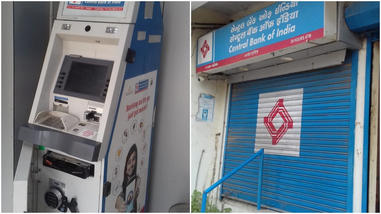 Robbers striked inside Central Bank of India ATM