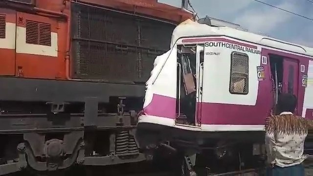 Hyderabad: 30 injured as two trains collide at Kacheguda