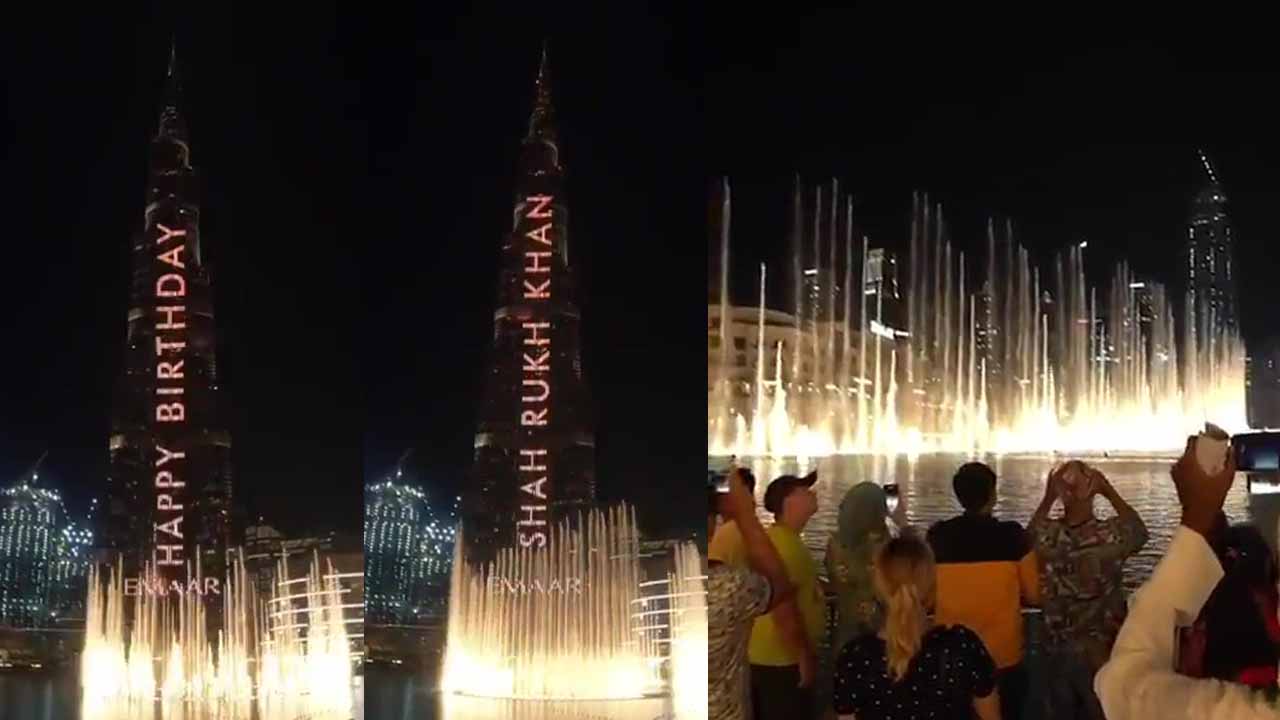Burj Khalifa lights up to wish Shah Rukh Khan on 54th birthday