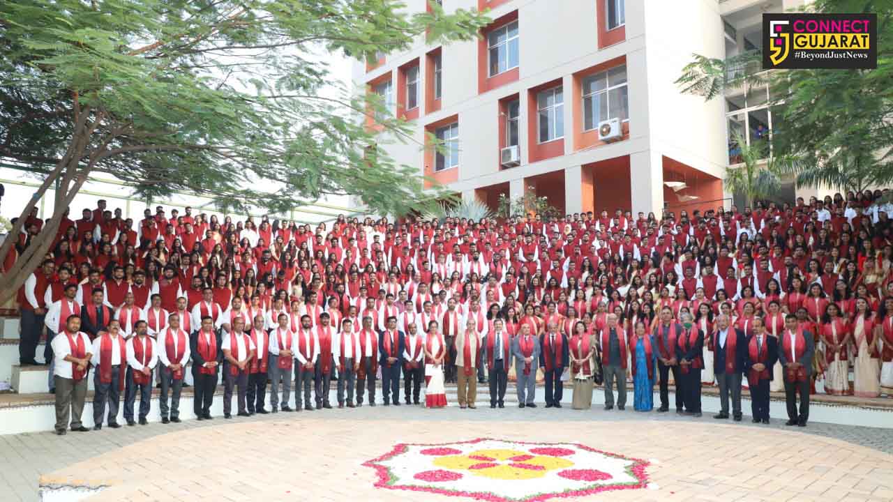 Girl students shine at 7th Convocation of Navrachana University