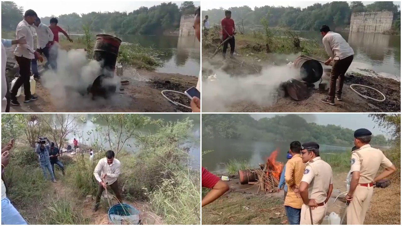 Vadodara : Janta raid by villagers on liquor den near banks of Dev river