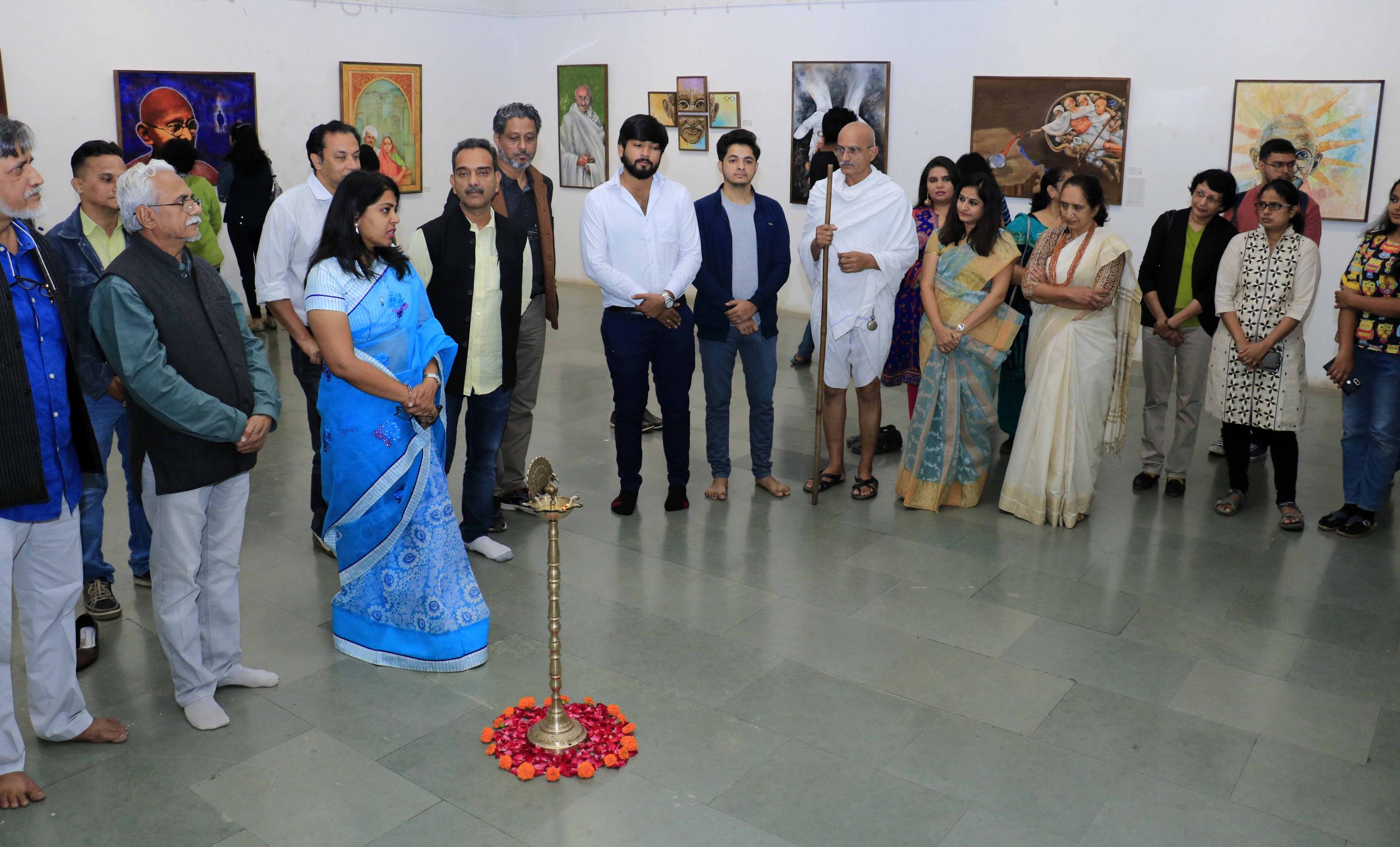 Exhibition of Paintings by Indian and African Artists on Mahatma Gandhi opens in Vadodara