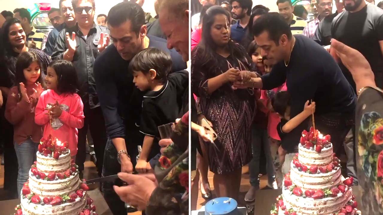 Salman brings Priyanka for cutting a cake | Salman Khan Photo Gallery |  11818