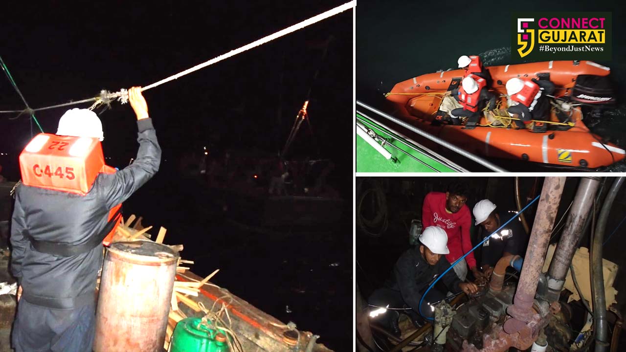 Indian Coast Guard rescues fishing boat in distress