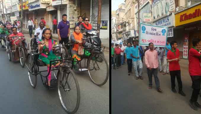 Rally by various organisations in Vadodara on International Day of Persons with Disabilities