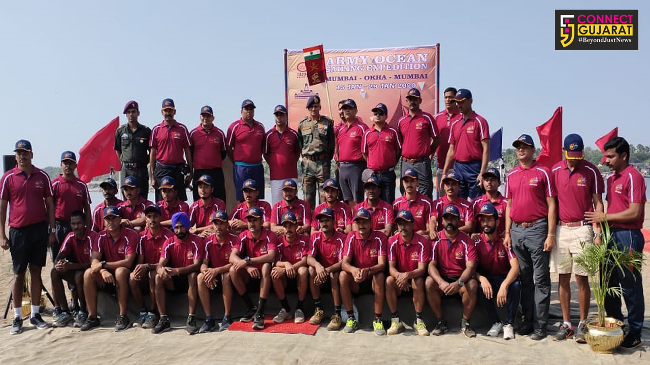 Indian Army ocean sailing expedition from Mumbai to Okha