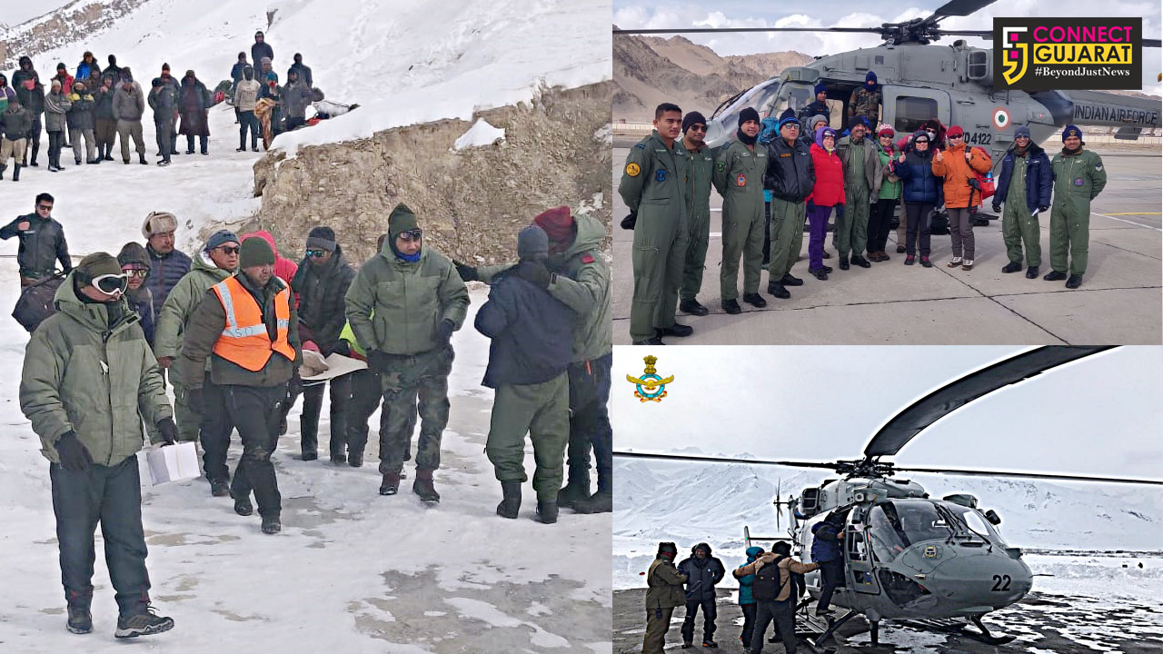 IAF rescues persons from frozen Zanskar river in the UT of Ladakh
