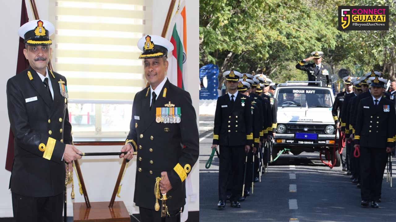 Commodore Ajay Patney takes over command of INS Valsura Jamnagar