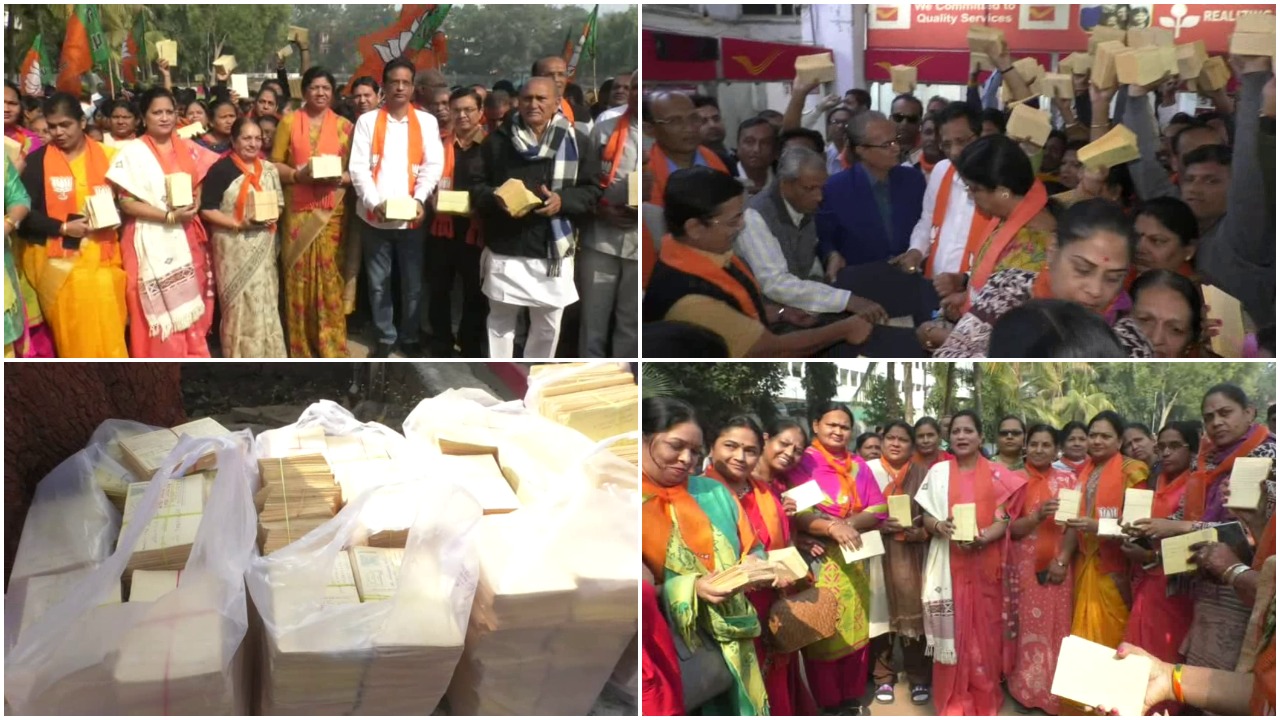 Vadodara BJP posted 40150 postcards to thank Prime Minister Narendra Modi for CAA Act