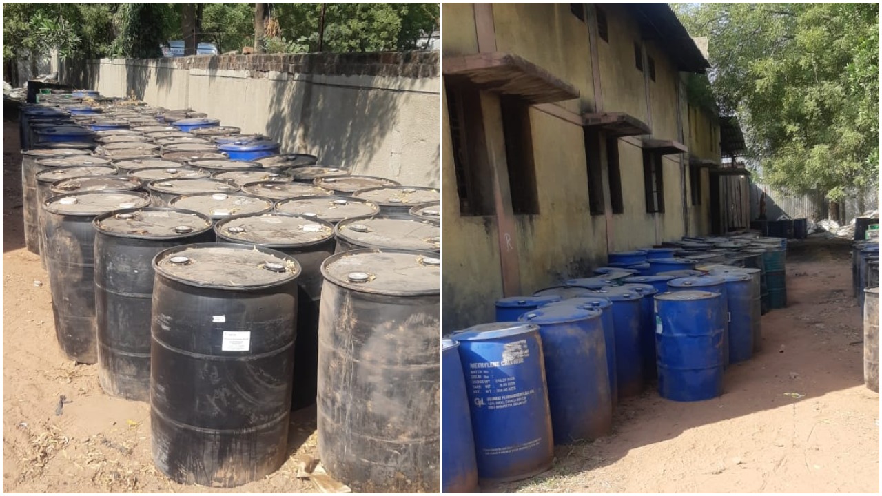 Vadodara SOG caught two for storage of illegal chemical