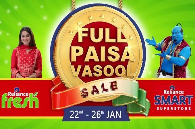 Full Paisa Vasool sale by Reliance Fresh & Smart is back