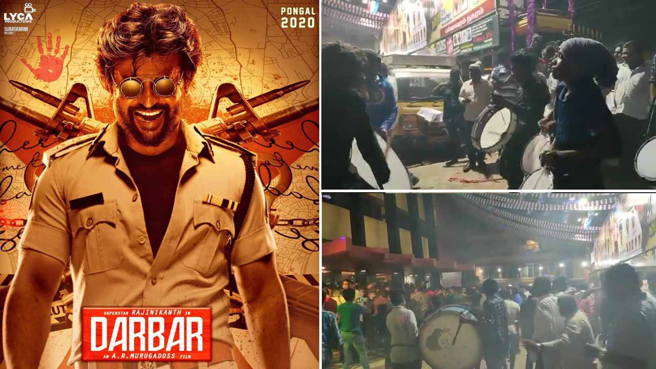 Rajinikanth fans celebrate, queue outside theatres in Chennai ahead of “Darbar” release
