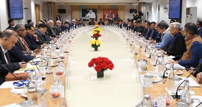 Prime Minister Chairs Meeting with various sectoral groups in a pre-budget exercise