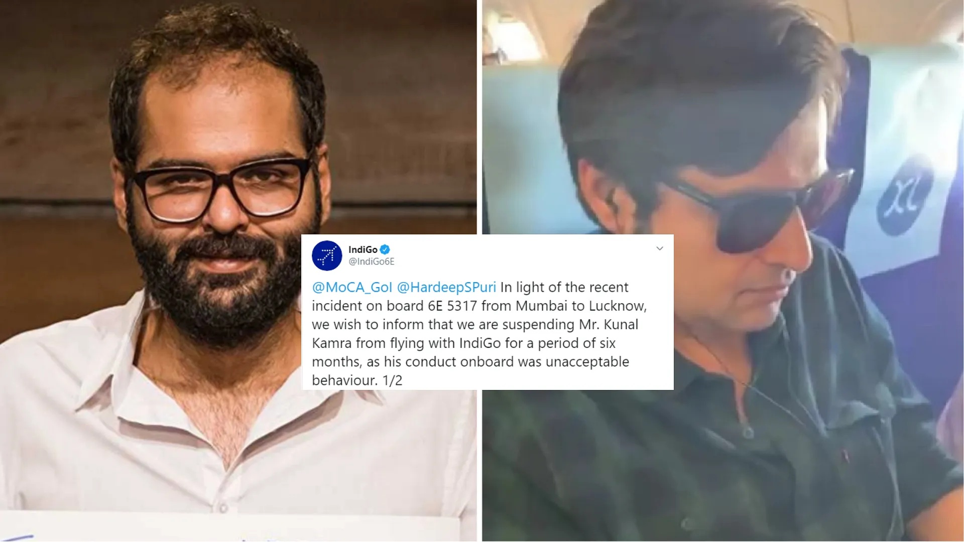 After IndiGo, Air India restricts Kunal Kamra from flying until further notice for ‘heckling’ Arnab Goswami onboard