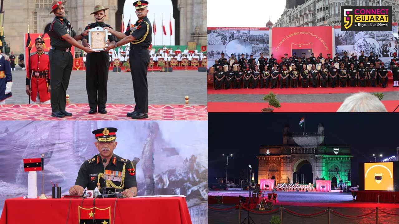Army personnels stationed in Gujarat get awards in Southern Command investiture ceremony