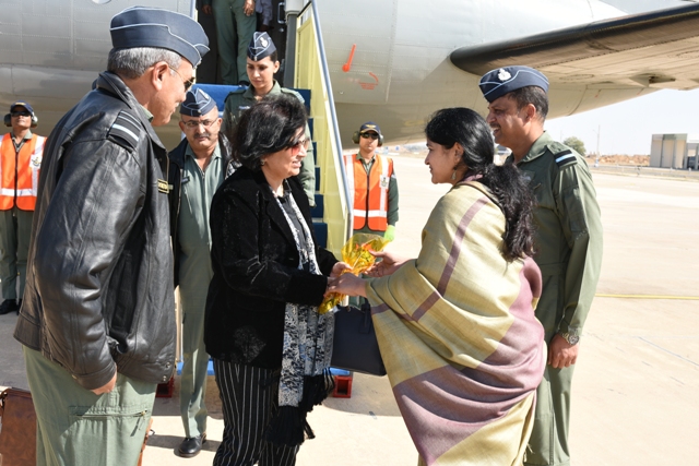 Air Officer Commanding in Chief SWAC visits Air Force station Jaisalmer