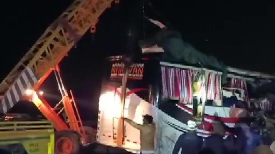 At least 14 killed in bus-truck collision in Uttar Pradesh’s Firozabad