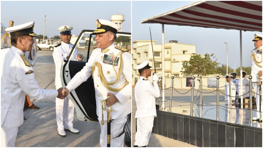 Rear Admiral Puruvir Das NM assumes charge of Flag Officer Commanding Gujarat Naval Area
