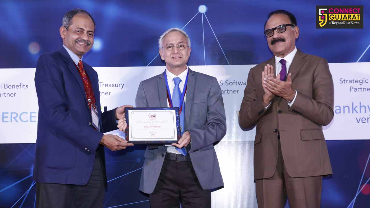 Sanjay Upadhyay, Director Finance & CFO Deepak Nitrite Limited felicitated at India’s 10th Annual CFO100 Roll of Honour