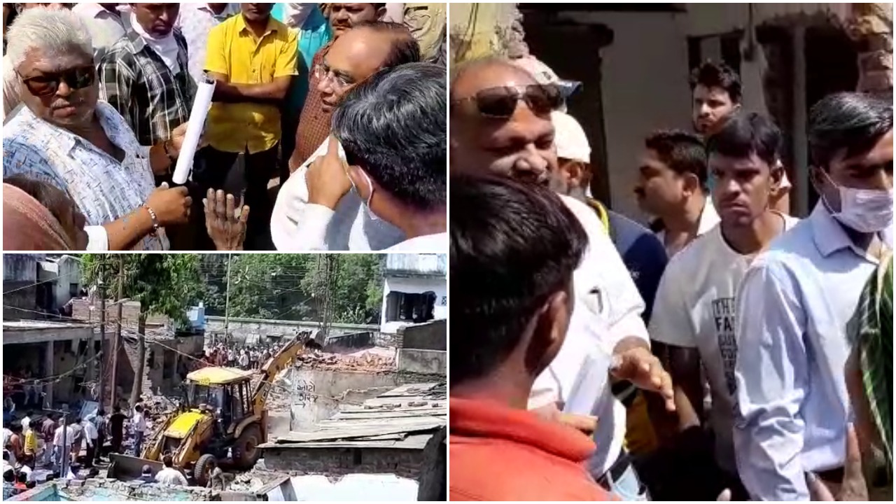 Residents of Danteshwar area in Vadodara clashed with the VMSS anti encroachment team
