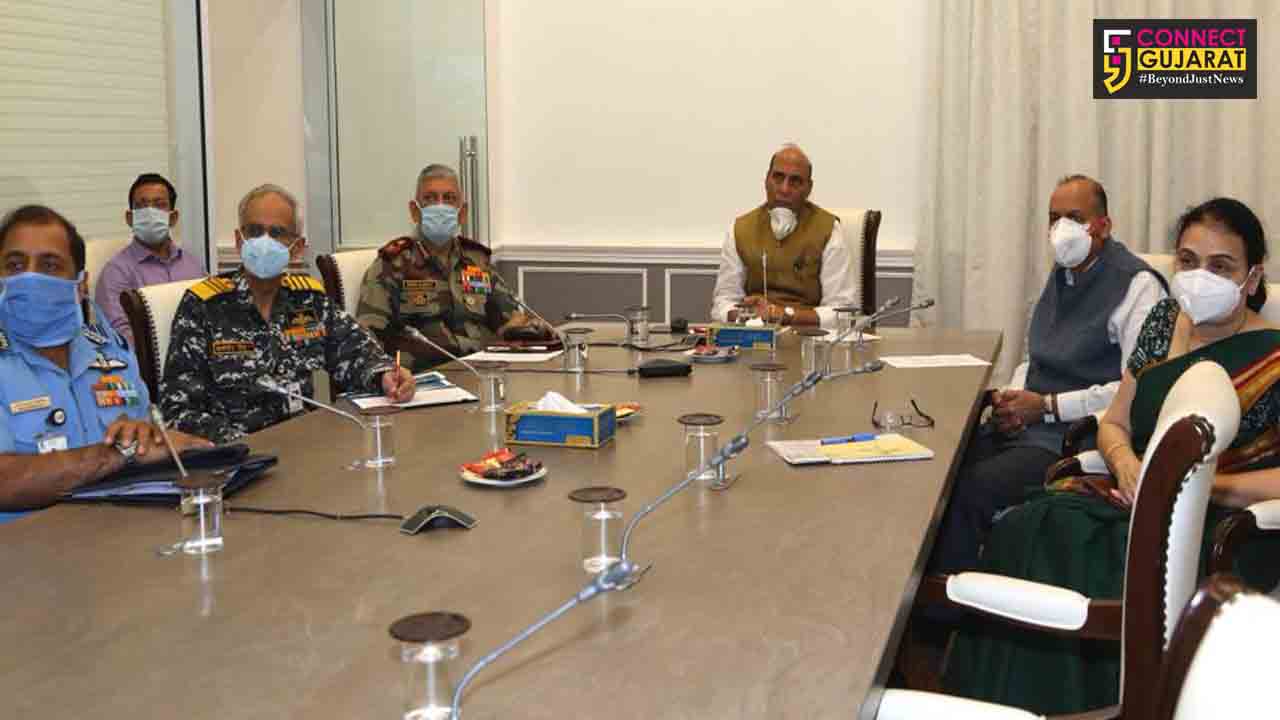 Defence Minister Rajnath Singh reviews operational & COVID19 preparedness of Armed Forces
