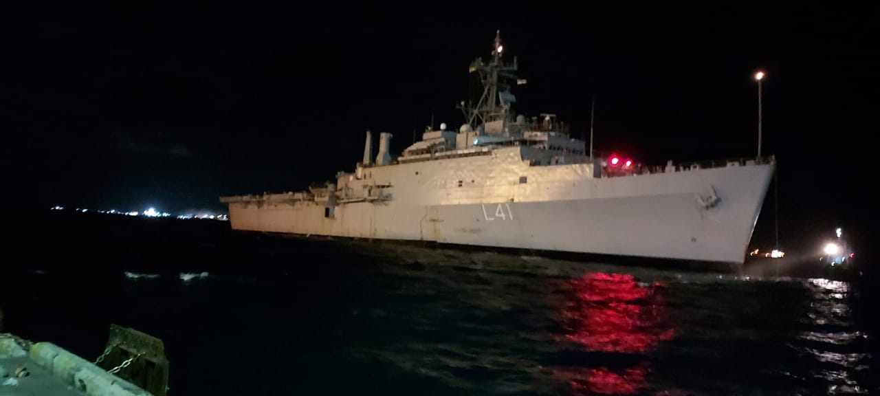 INS Jalashwa reached Male for 2nd round of repatriation