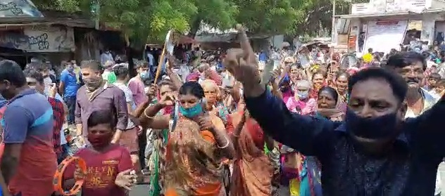 Sevasi village joined the protest against their inclusion in VMC limits