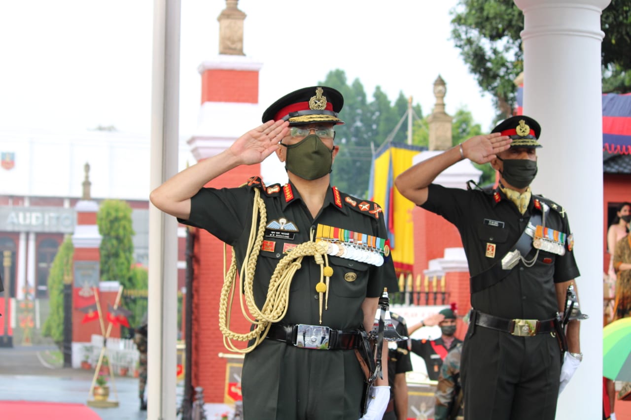 Chief of Army staff General MM Naravane reviews passing out parade at IMA