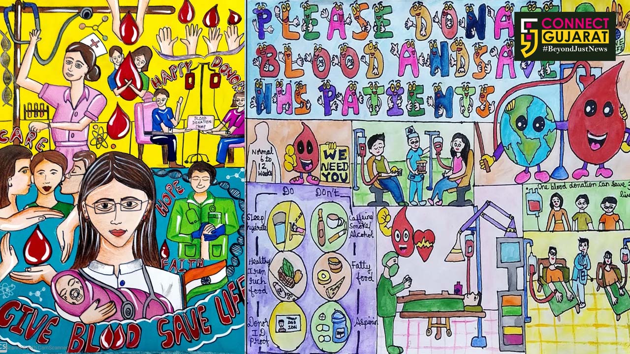 Thalassemia warriors from India spread the importance of blood donation through their art