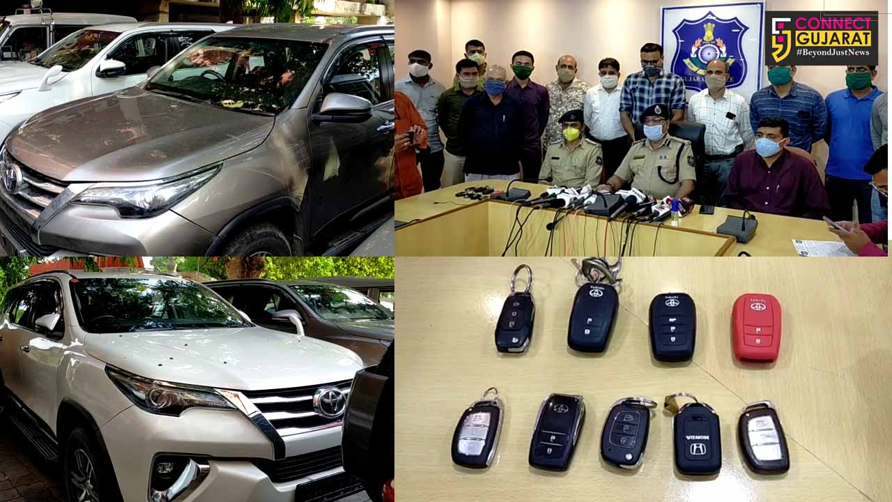 Vadodara PCB busted a interstate racket of selling stolen cars from other states in Vadodara