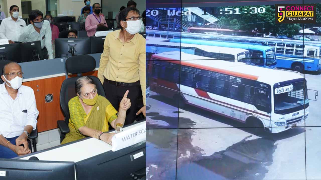 75 buses of Vadodara city equipped with cctv cameras and GPS