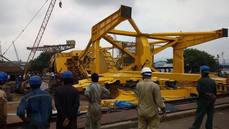 11 killed in crane collapse at Visakhapatnam Shipyard
