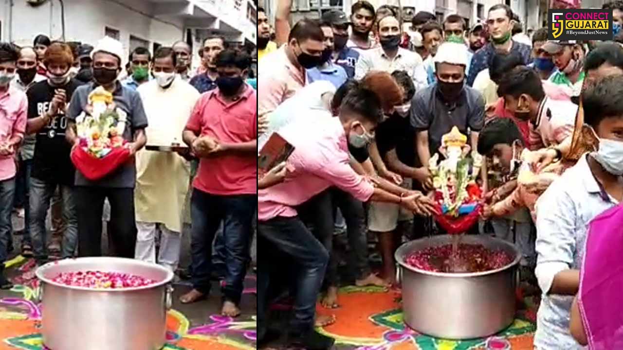 Peaceful and ecofriendly Ganpati immersion on 7th day in Vadodara