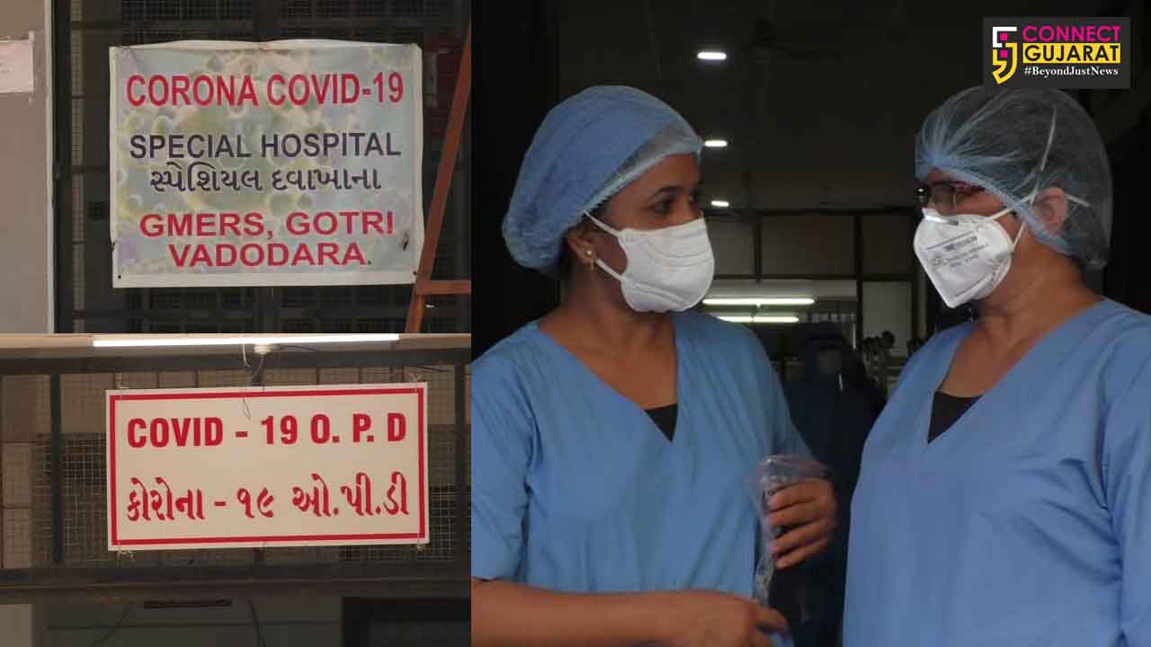 Nursing staff of Gotri Covid festival celebrate Rakshabandhan with patients under treatment