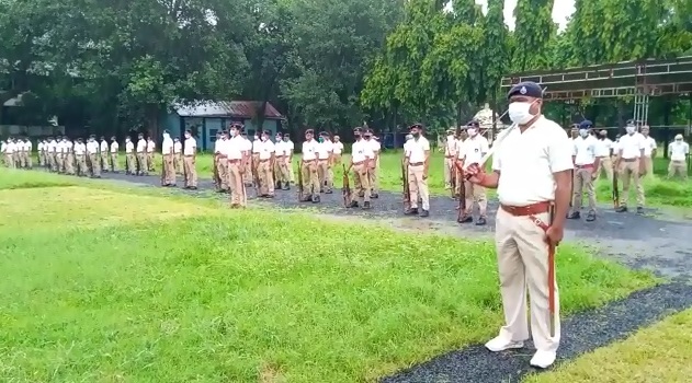 Independence Day rehearsals at WR police parade ground amidst rains