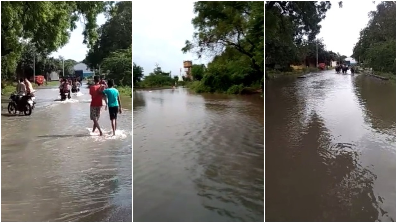 Indraad village in Savli cut off due to floods