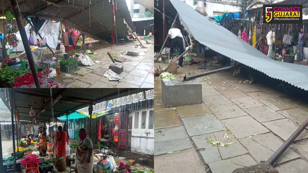 Shed of Khanderao flower market fell