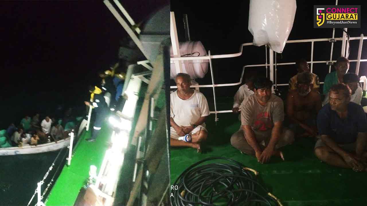 ICG rescues crew onboard MSV Krishna Sudama