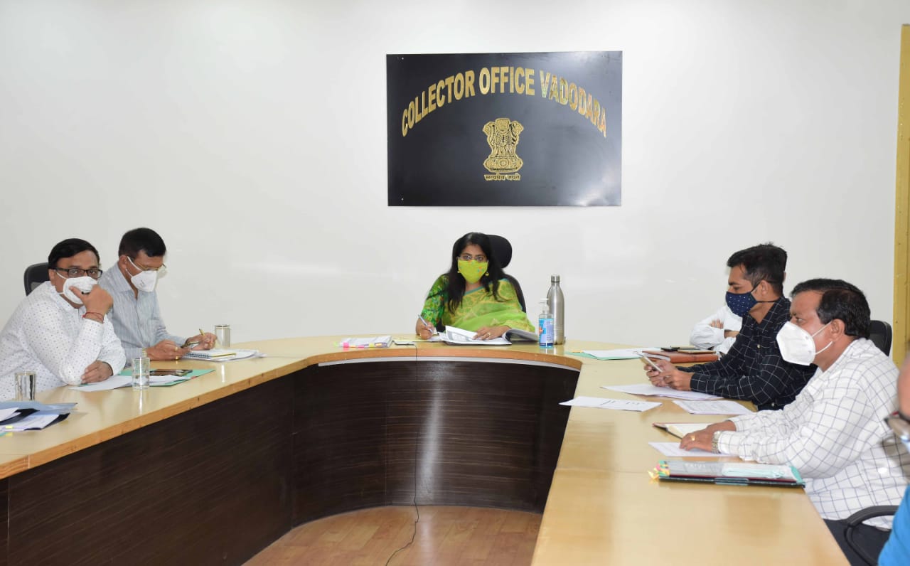 Chief Secretary reviewed Covid situation in Vadodara city and district through video conference