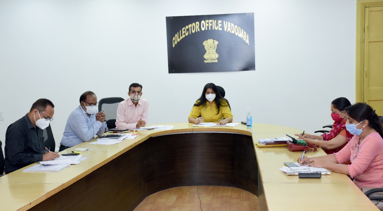 Vadodara District Collector made detailed review of Covid situation in rural area through video conference