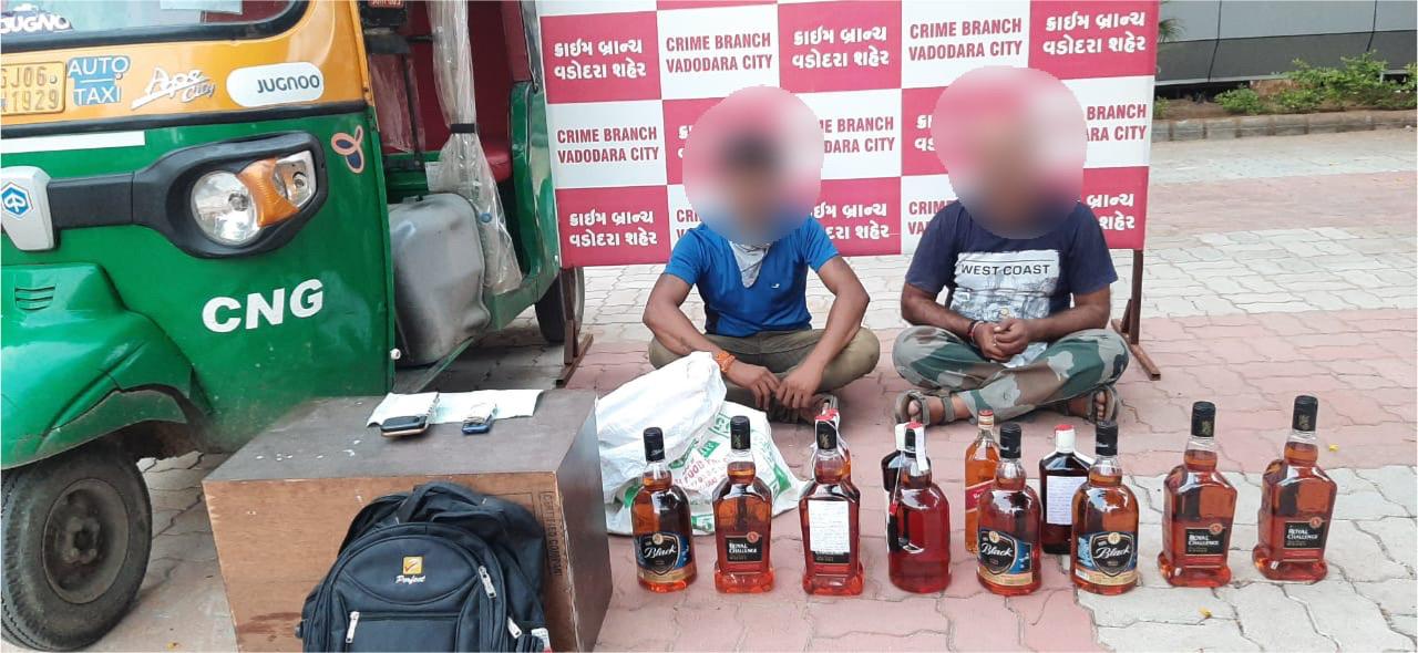 Two arrested with branded IMFL in Vadodara