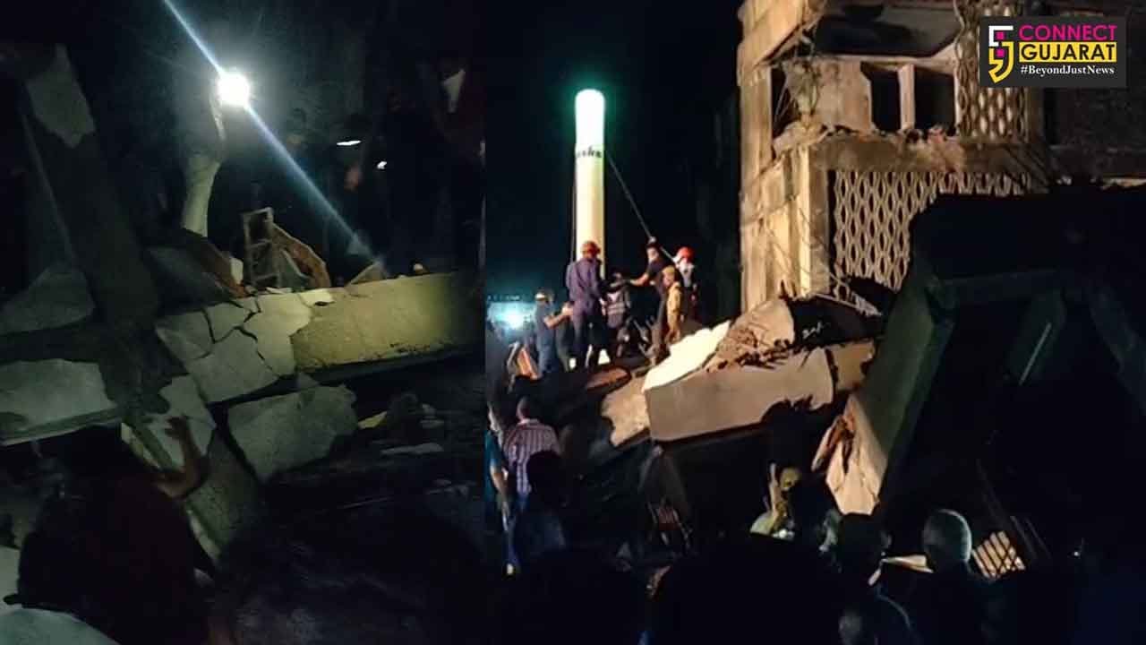 Four rescued from debris after under construction building collapsed in Vadodara