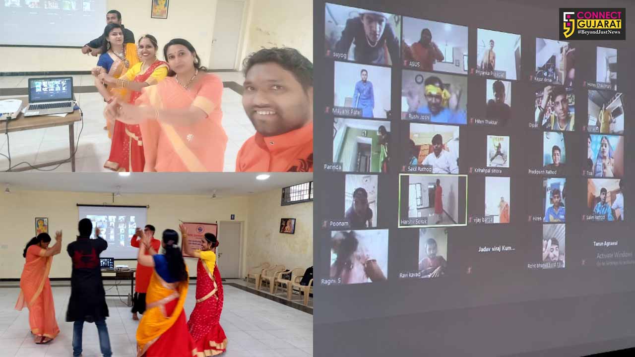 Online garba competition for special students in Vadodara