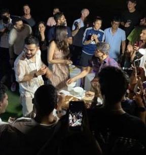 Virat Kohli’s birthday party: Cricketer cuts cake with Anushka Sharma by his side