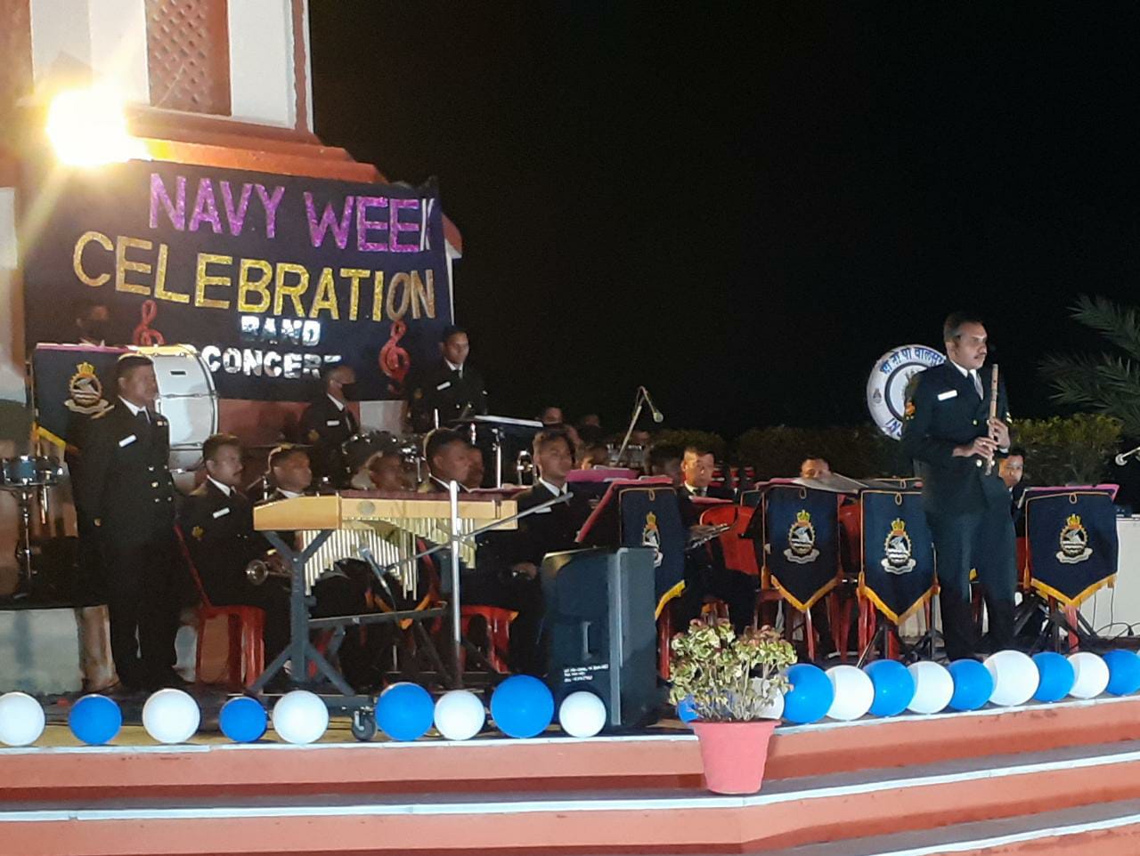 INS Valsura organises band concert as part of Navy day celebrations