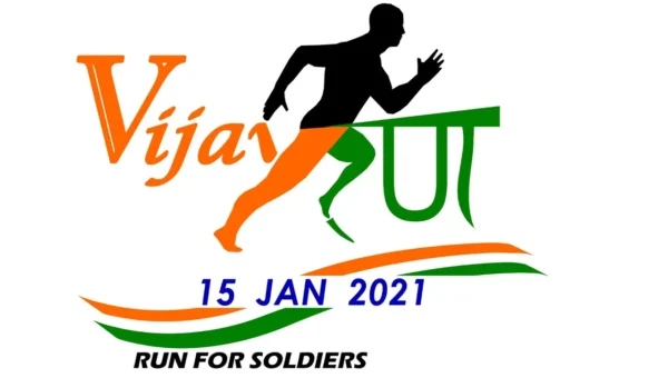 Vijay Run marathon on Army day by Konark corps